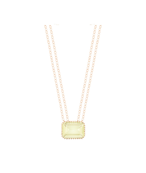 Collier Ginette NY Jumbo Cocktail Lemon Quartz