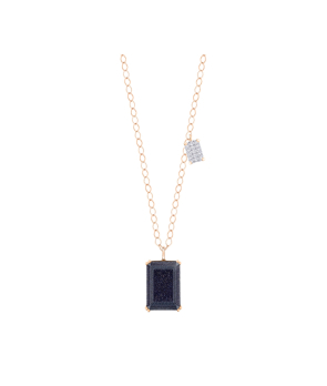 Collier Ginette NY Duo Midnight diamand et blue sandstone