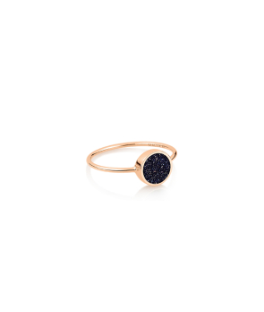 Bague Ginette NY Mini Ever or rose blue sandstone