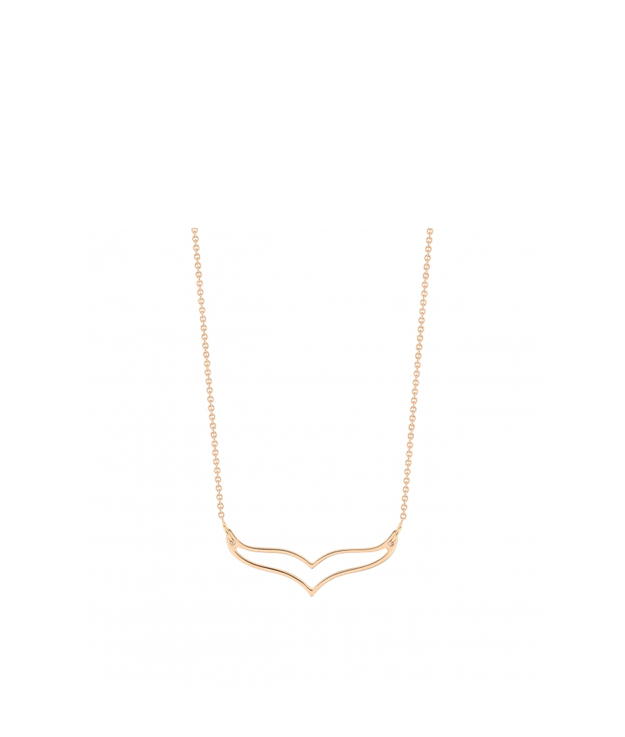 Collier Ginette Mini Wise Necklace or rose