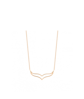 Collier Ginette Mini Wise Necklace or rose