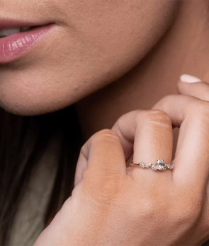 Bague La Marquisette Diane Or blanc