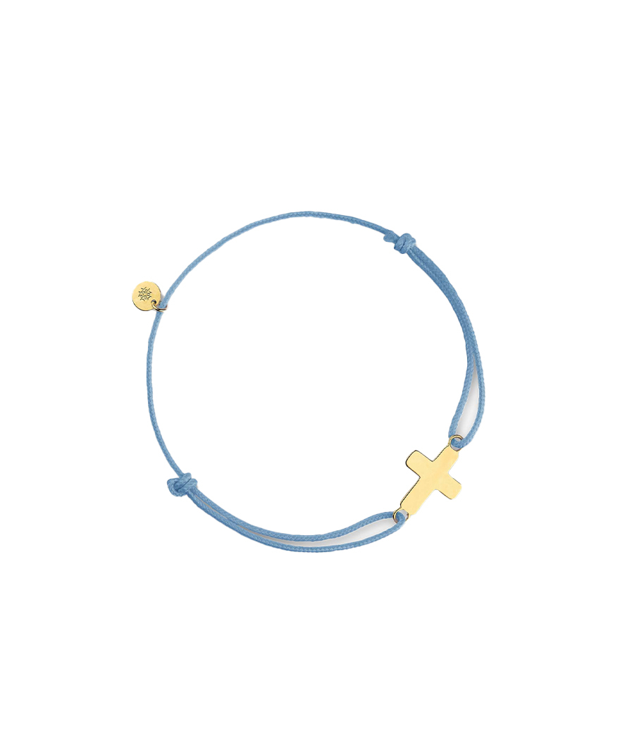 Bracelet Cordon Arthus Bertrand Or Jaune Baby Cross