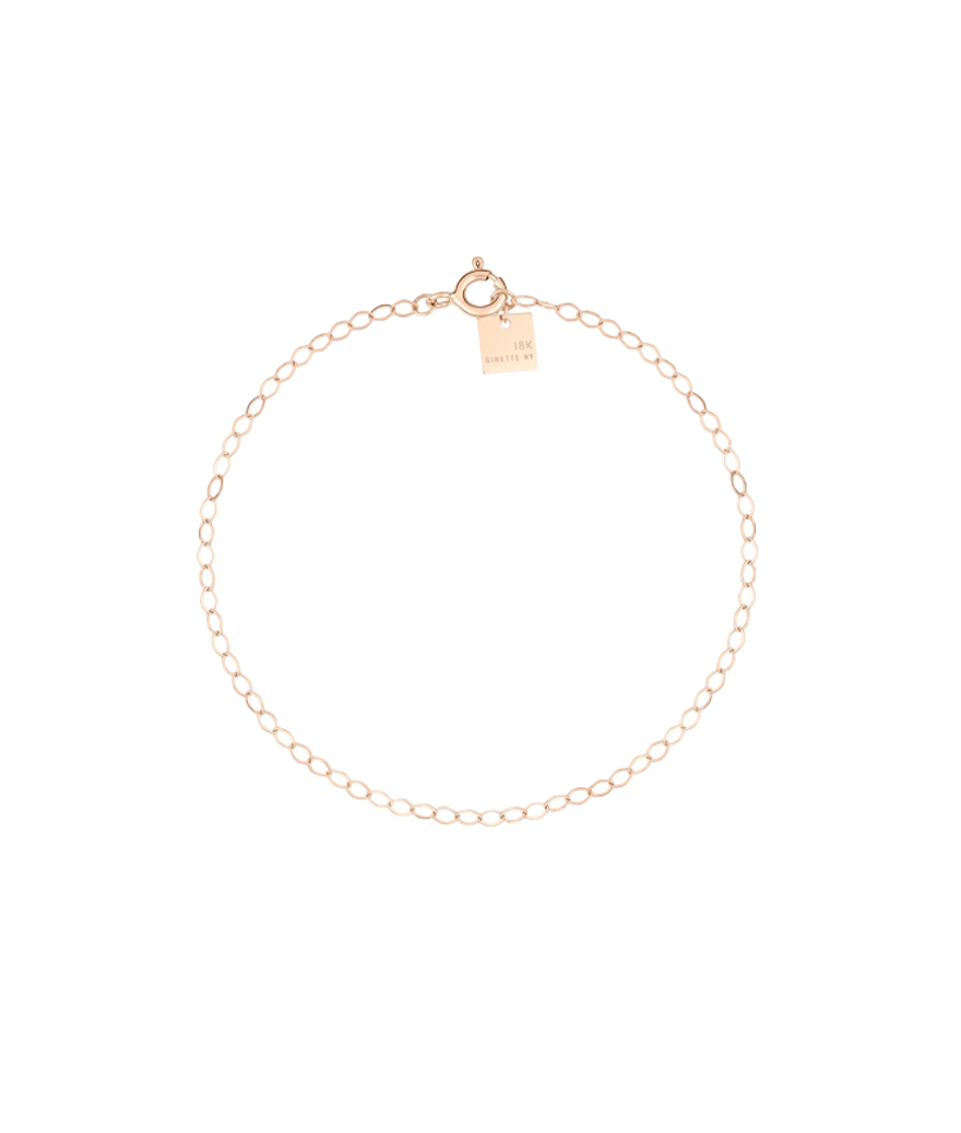 bracelet chaine Ginette NY fusion or rose