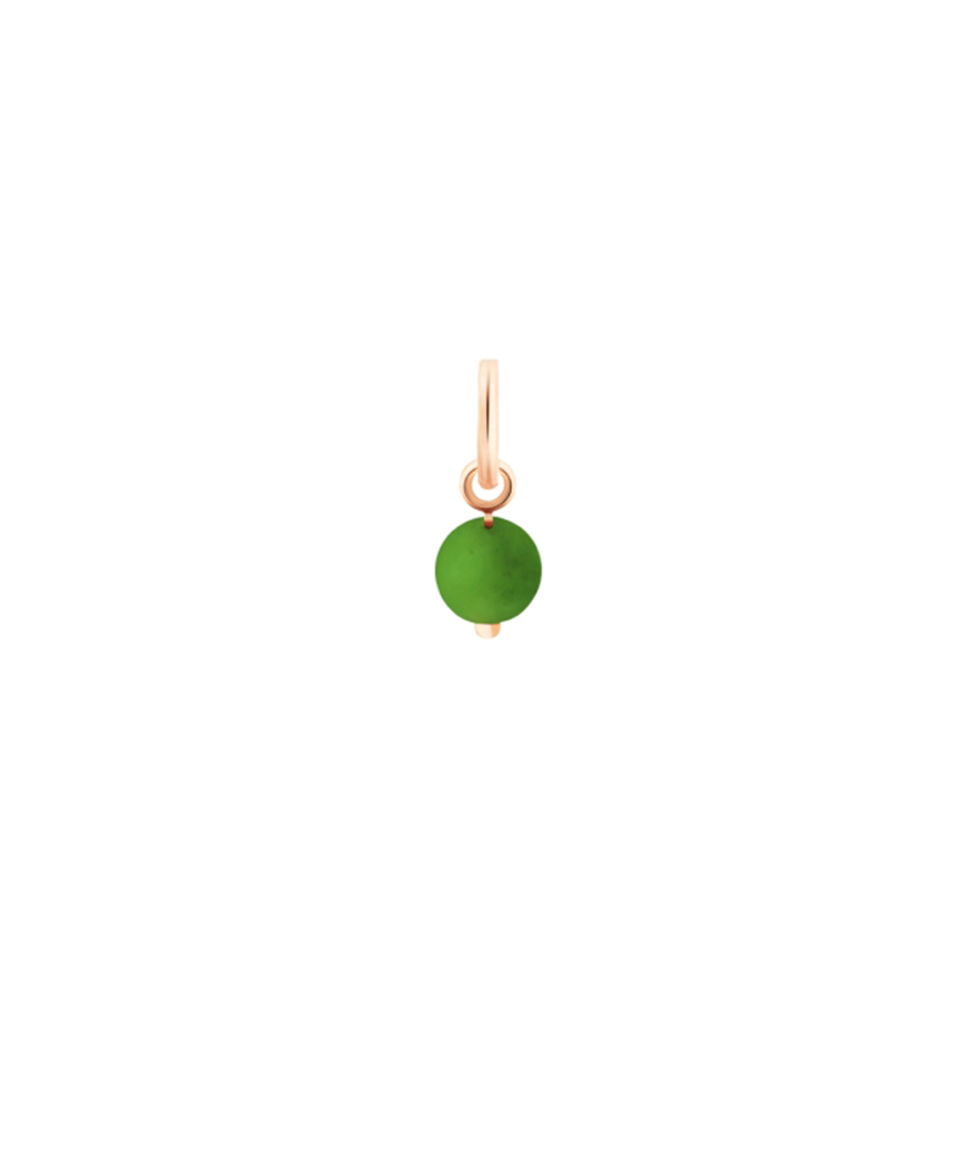 Pendentif Ginette NY charms OR ROSE jade tiny bead