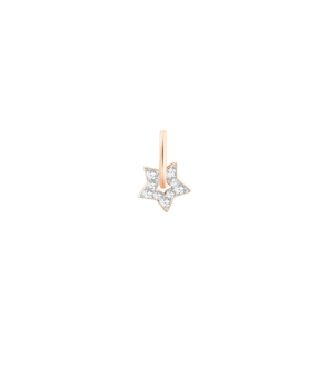 Pendentif Ginette NY CHARMS or rose diamond milky way star